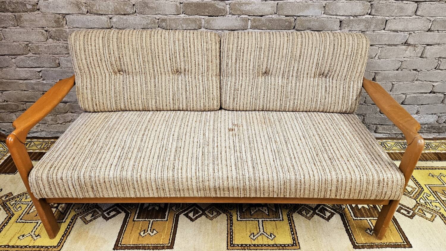 Vintage 1960s Scandinavian daybed sofa
