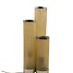 Hollywood regency fiberglass and brass table lamp, Italy 1970s