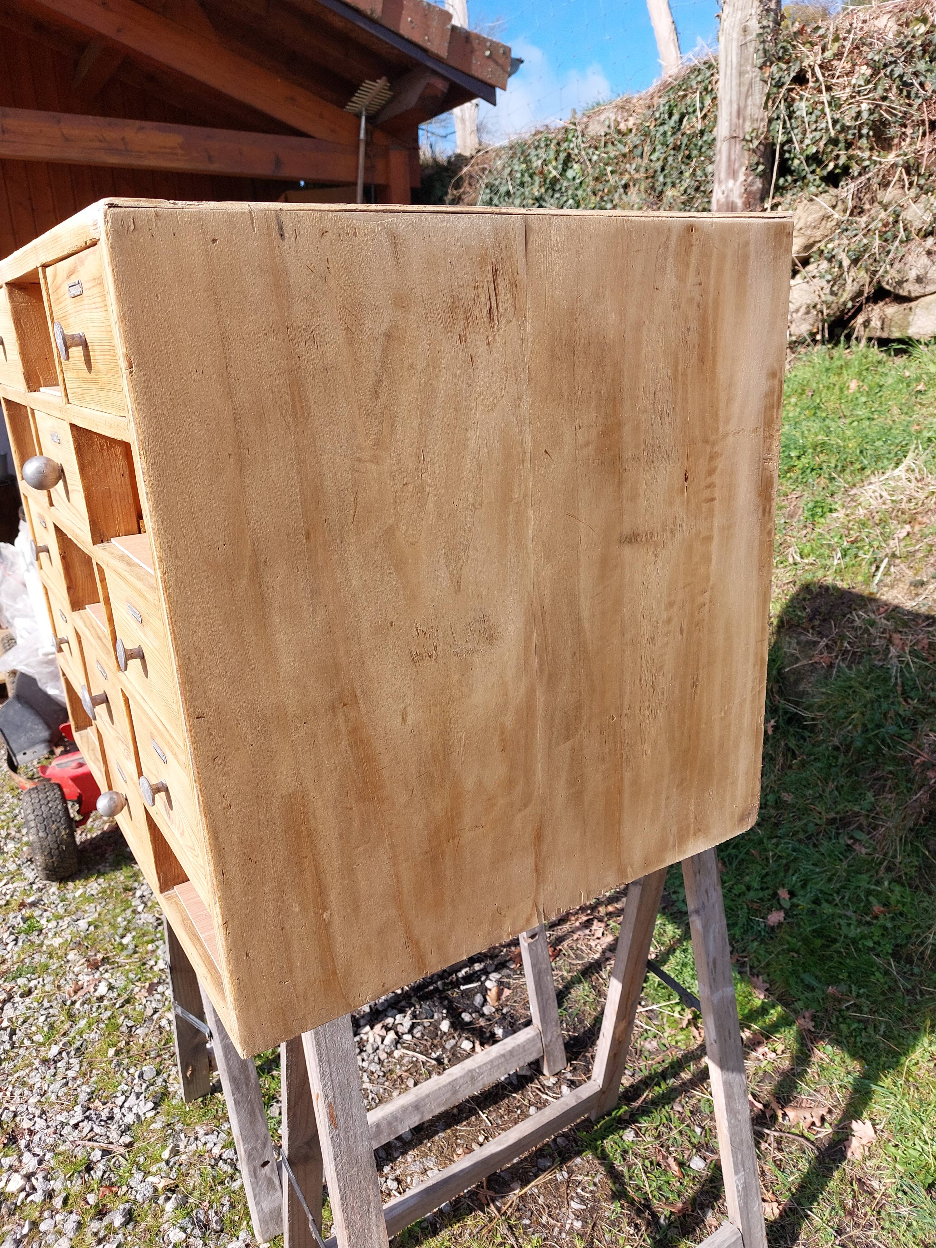 wooden workshop furniture, drawer unit