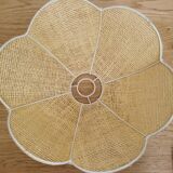 Wicker corolla lampshade