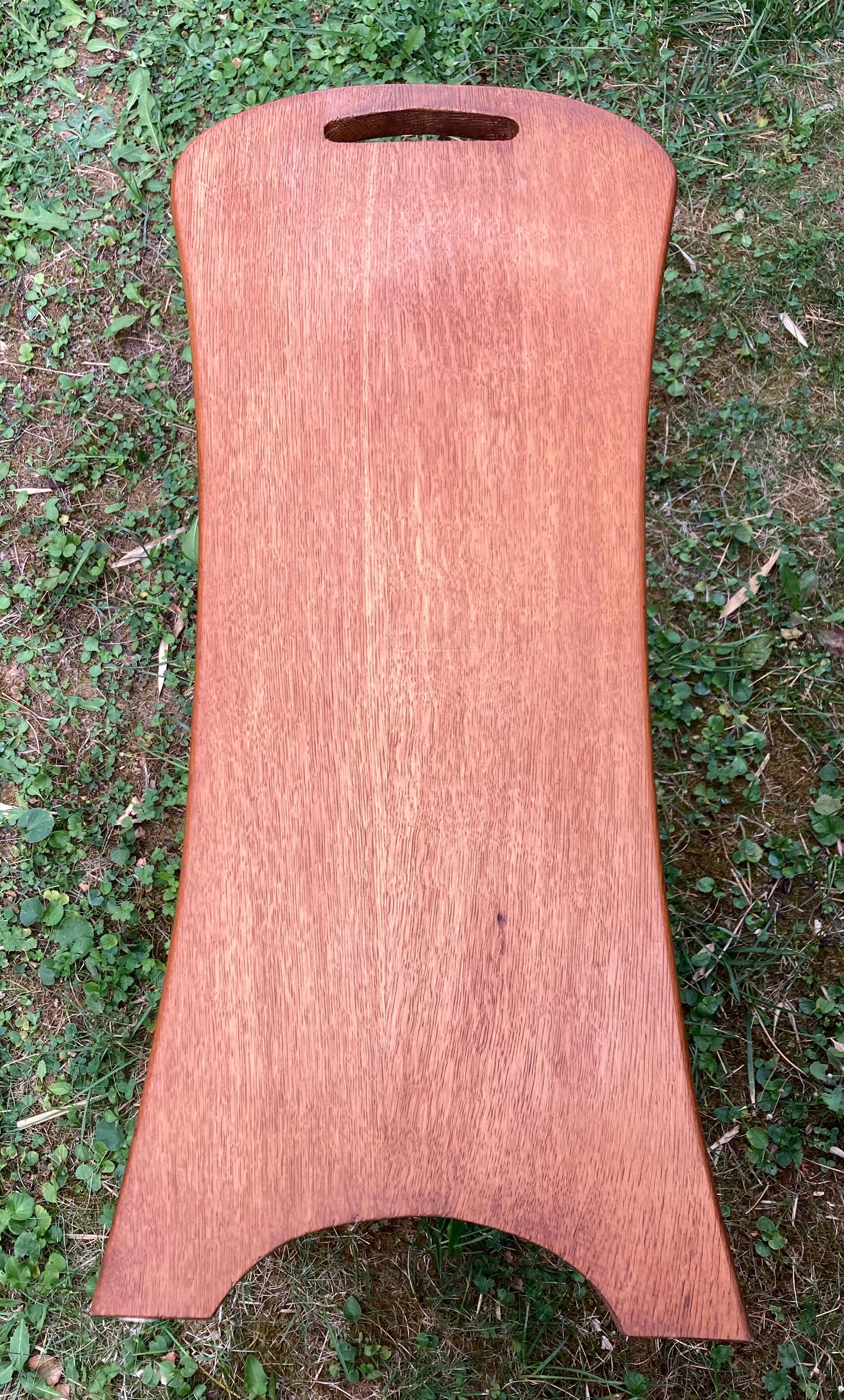 Magazine holder end of sofa 40s oak