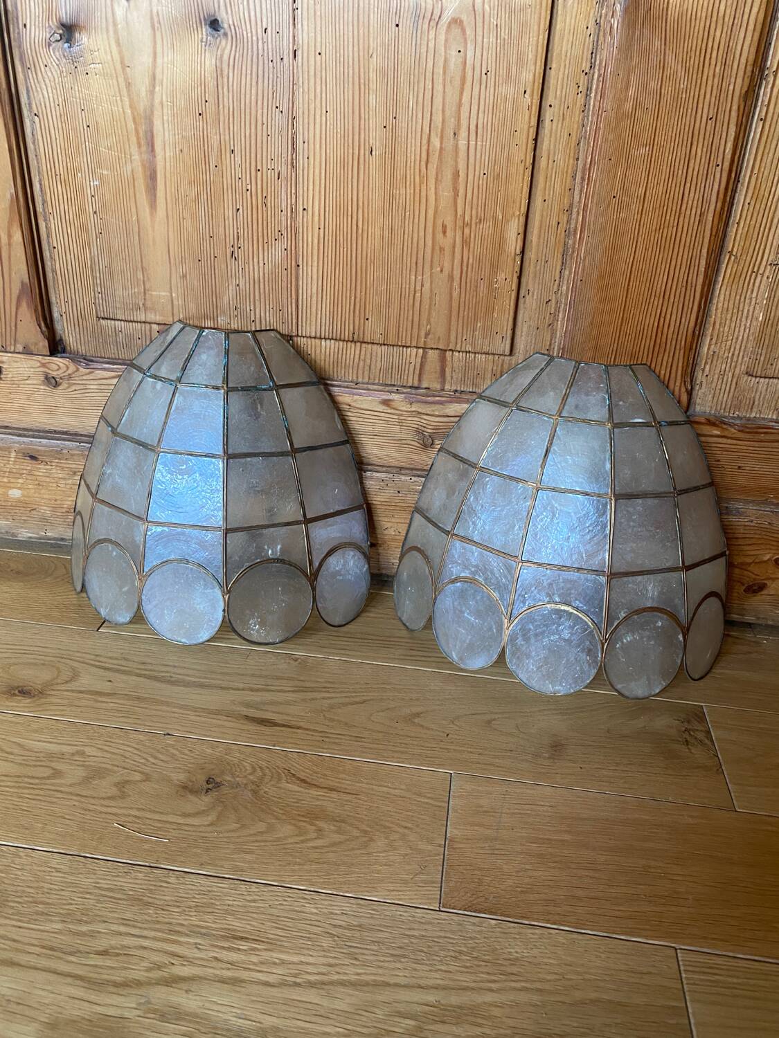 Pair of mother-of-pearl appliques