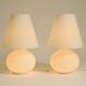 Two large original 1980s Leucos Paralume table lamps, made in Italy | heigh