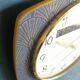 Vintage clock silent wall clock "Jaz blue gold"