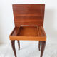 Stella chime, music box table, jewelry box, wood marquetry, side table, bedside table