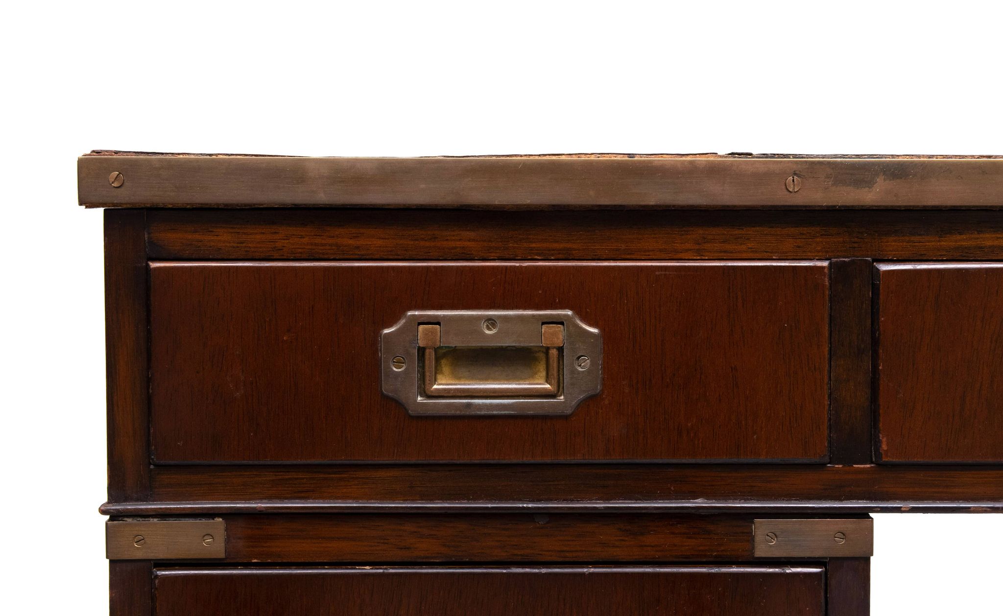 Bureau de campagne en acajou par N. Norton LTD Angleterre