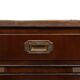 Mahogany Campaign Desk by N. Norton LTD England