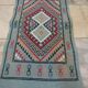 Blue berber kilim in pure wool carpet 54x103cm