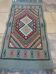 Blue berber kilim in pure wool carpet 54x103cm