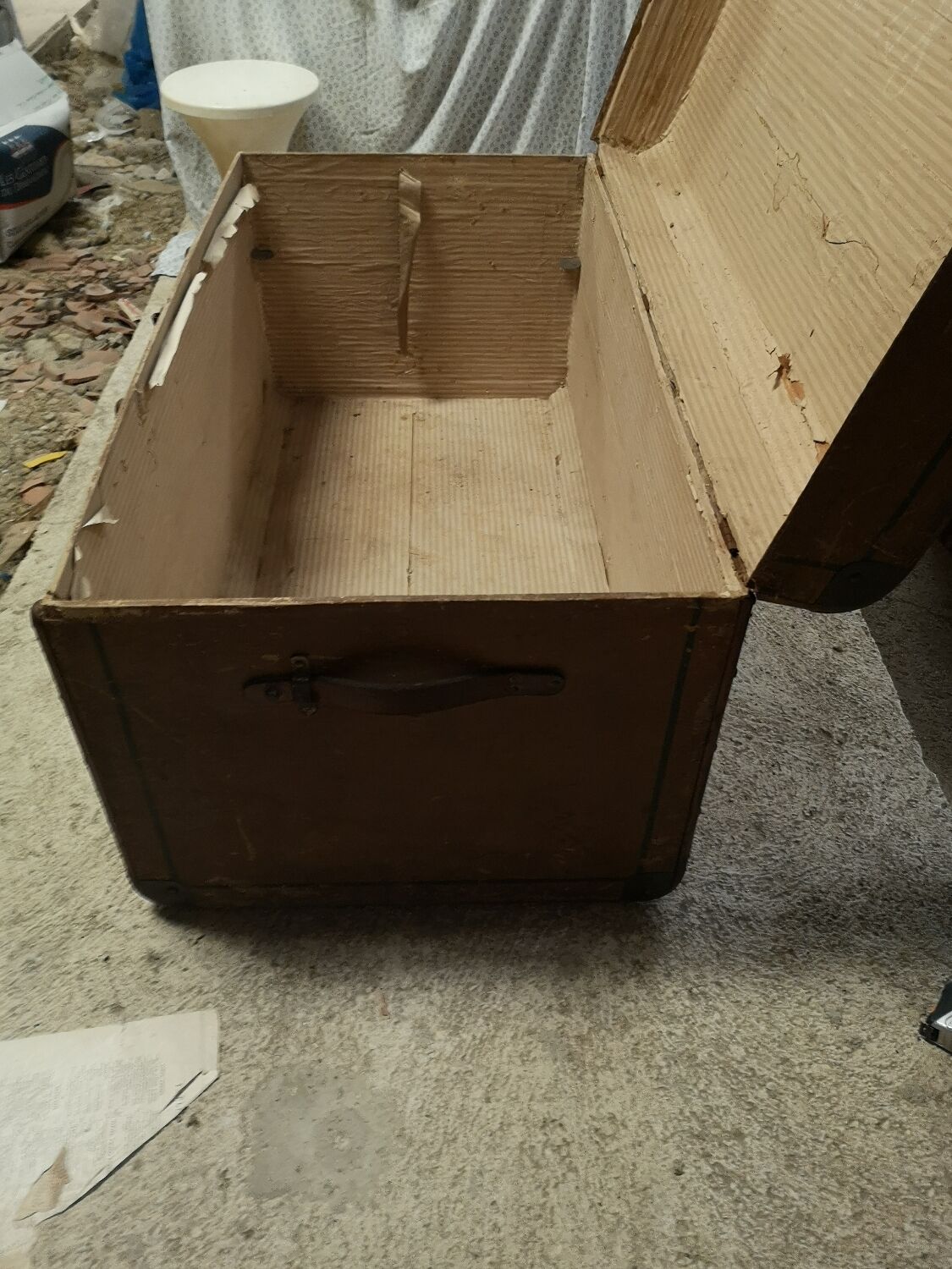 Antique travel trunk