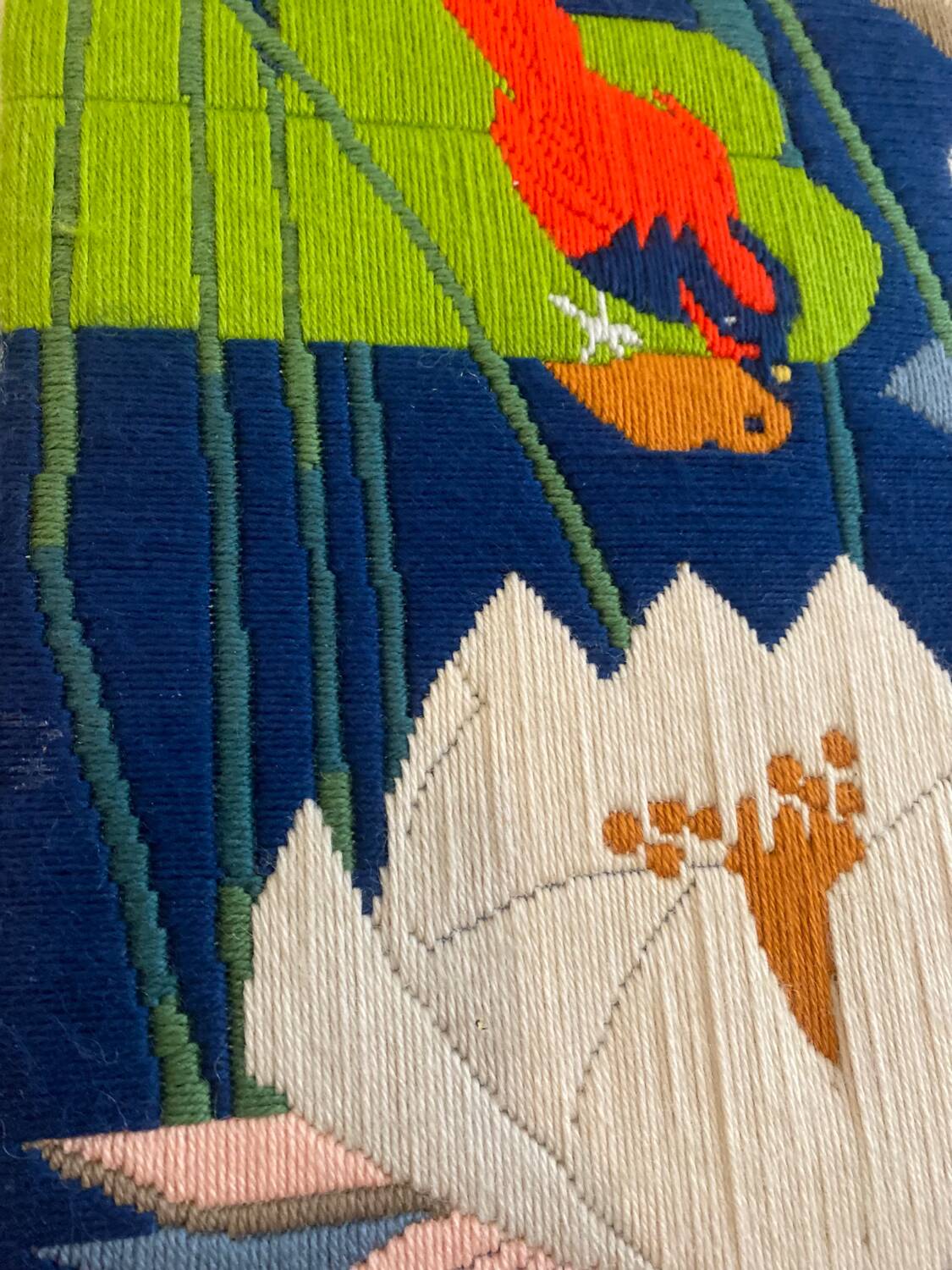 Colorful vintage tapestry