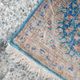 Kerman runner carpet in antique silk, hand-knotted from the 1940s.
