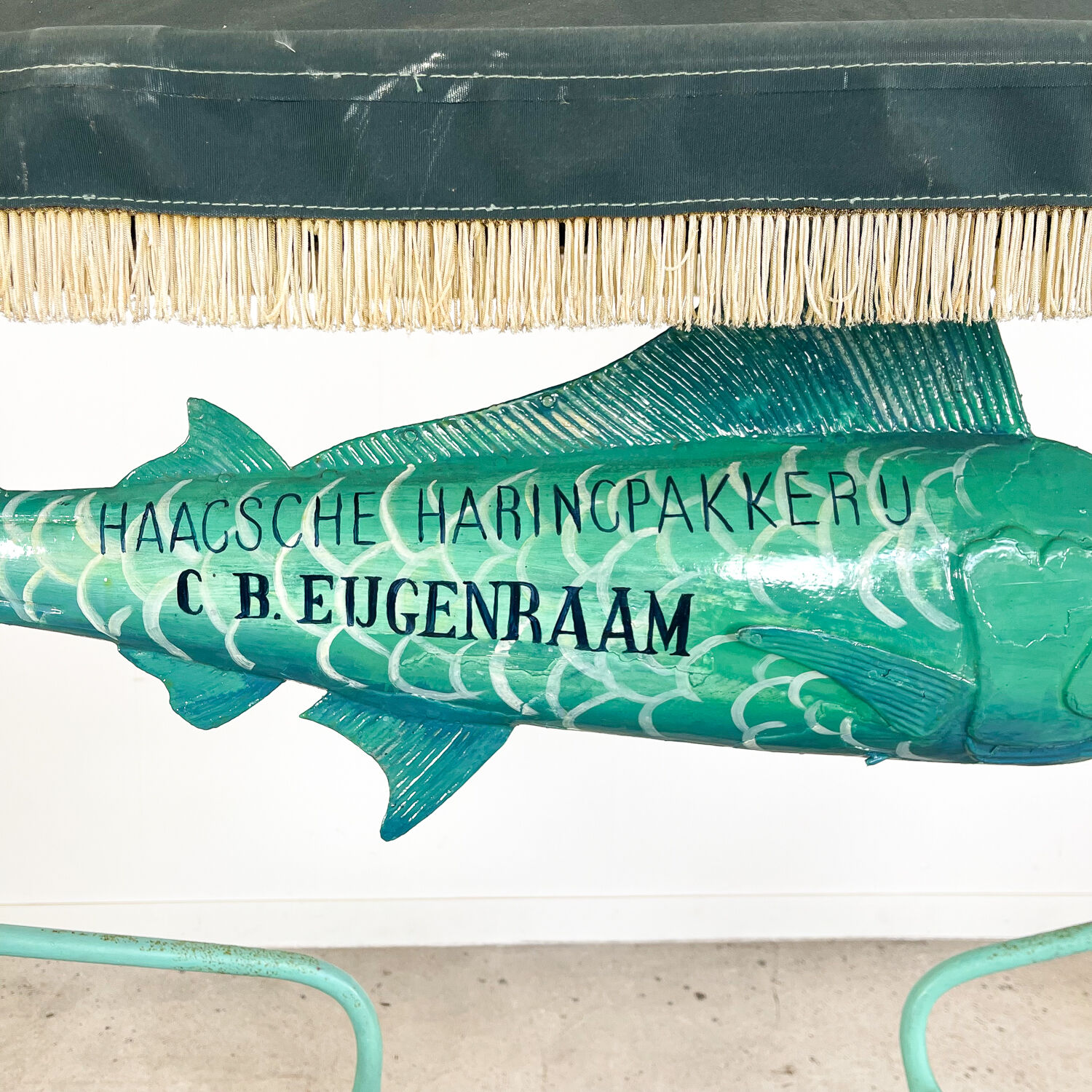 Vintage fairground fish market stall