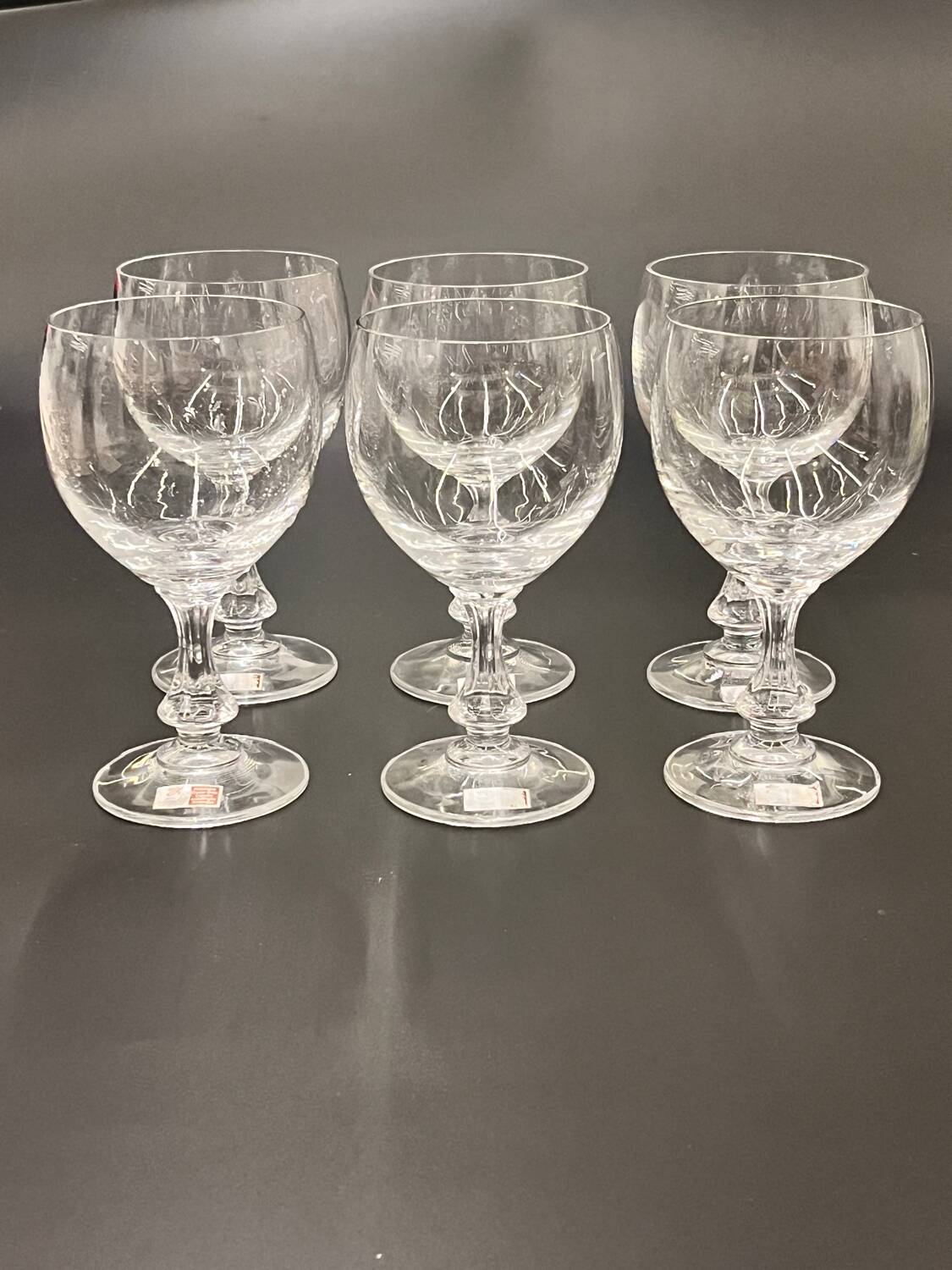 Set of 6 Spiegelau crystal glasses