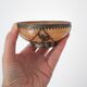Vintage Oriental Stone Bowl with Metal Dragon and Phoenix Decorations