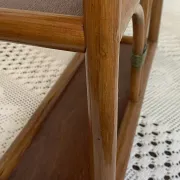 Etagère en bambou et rotin, années 70