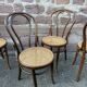 Suite of 4 chairs bistrot Fischel Nr 18 bentwood