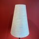 "Balustrade" lamp in terracotta, Ashoka silk shade, pistachio green.