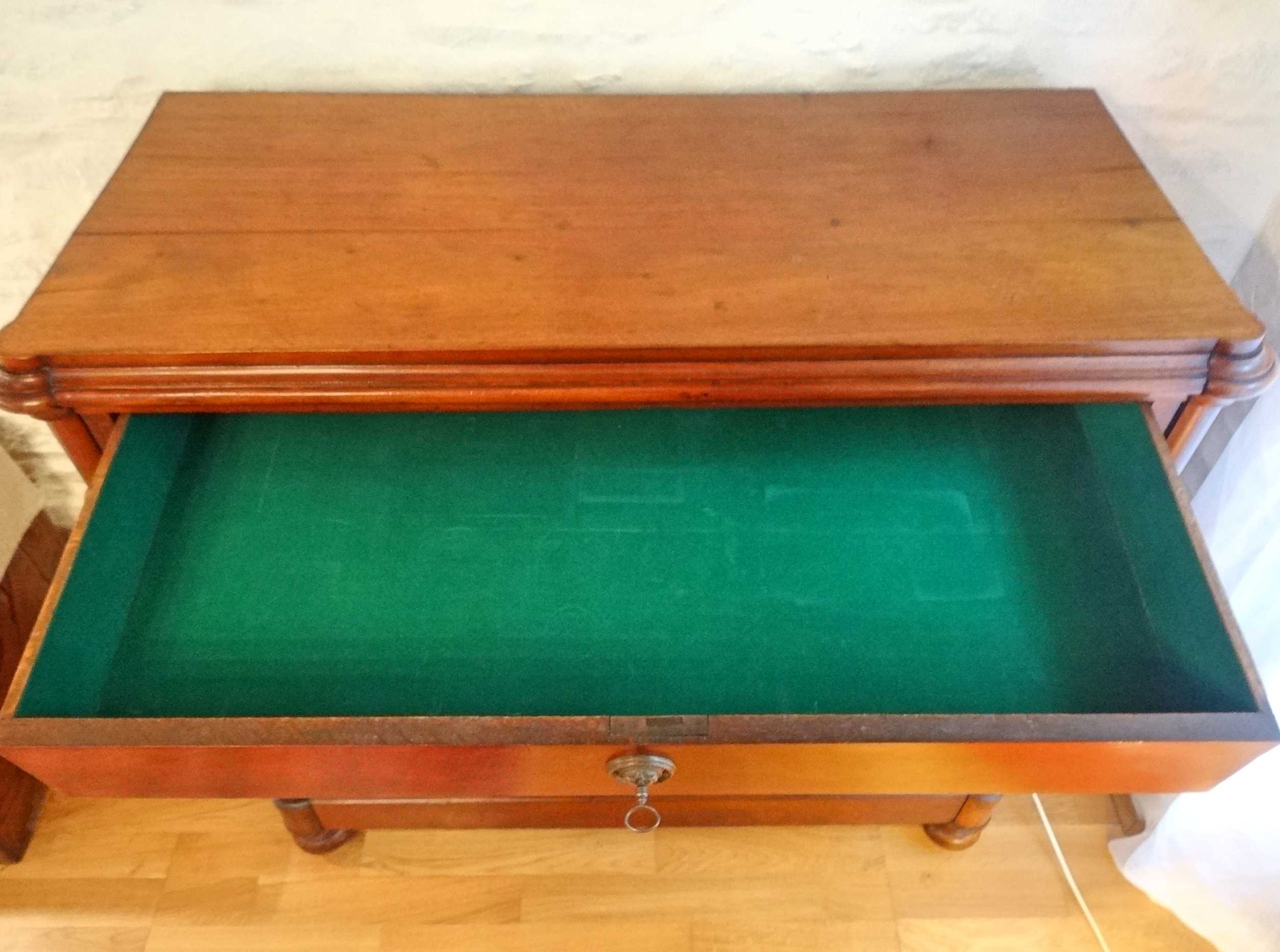 Low antique 19th century mahogany buffet