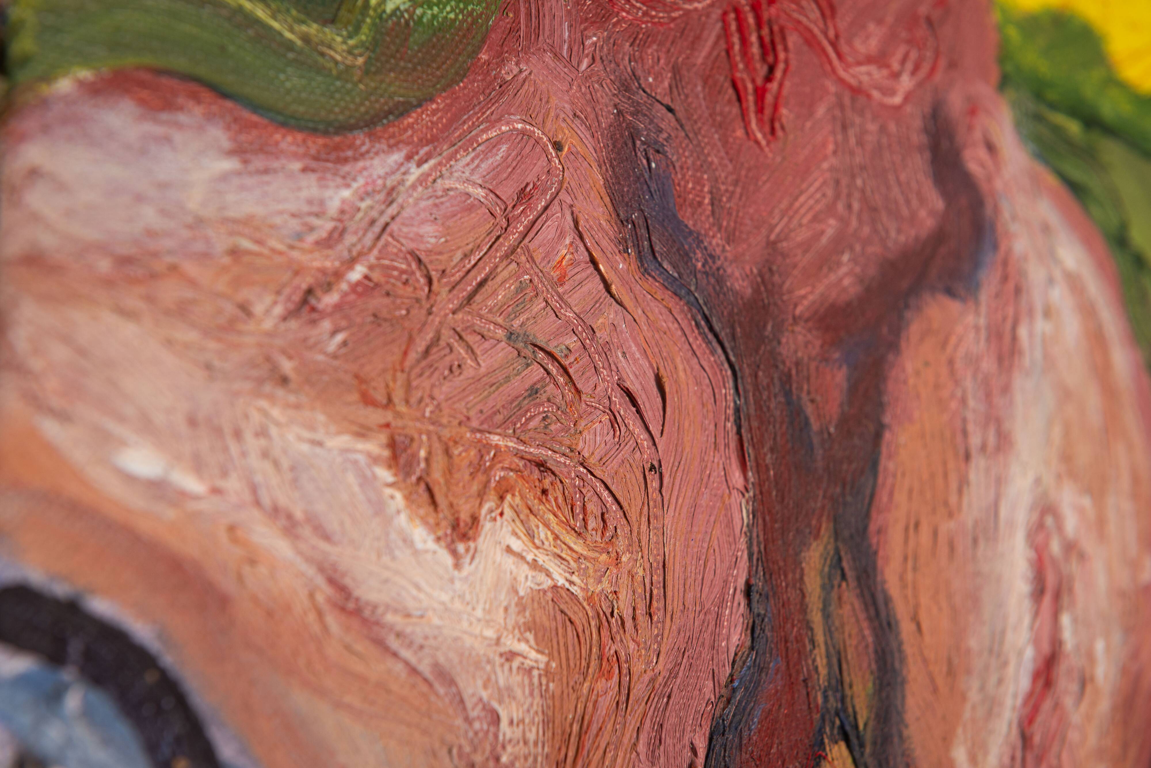 Abstract painting of a figure under the sun - 1 of 2