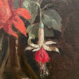 Nature morte aux fleurs rouges XXe