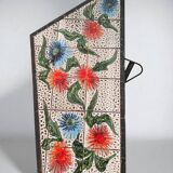 Vintage ceramic coffee table by Vallauris – floral and flat top