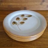 Set of 6 vintage earthenware dessert plates from St Amand, Céve decor