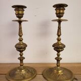 Pair of candle holders