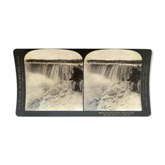 Old photography stereo, stereograph, luxury albumine 1903 Niagara Falls, Canada