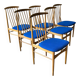 Set of 6 Scandinavian dining chairs, 1960s