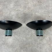 Pair of SCE postmodern wall lights, 1980s