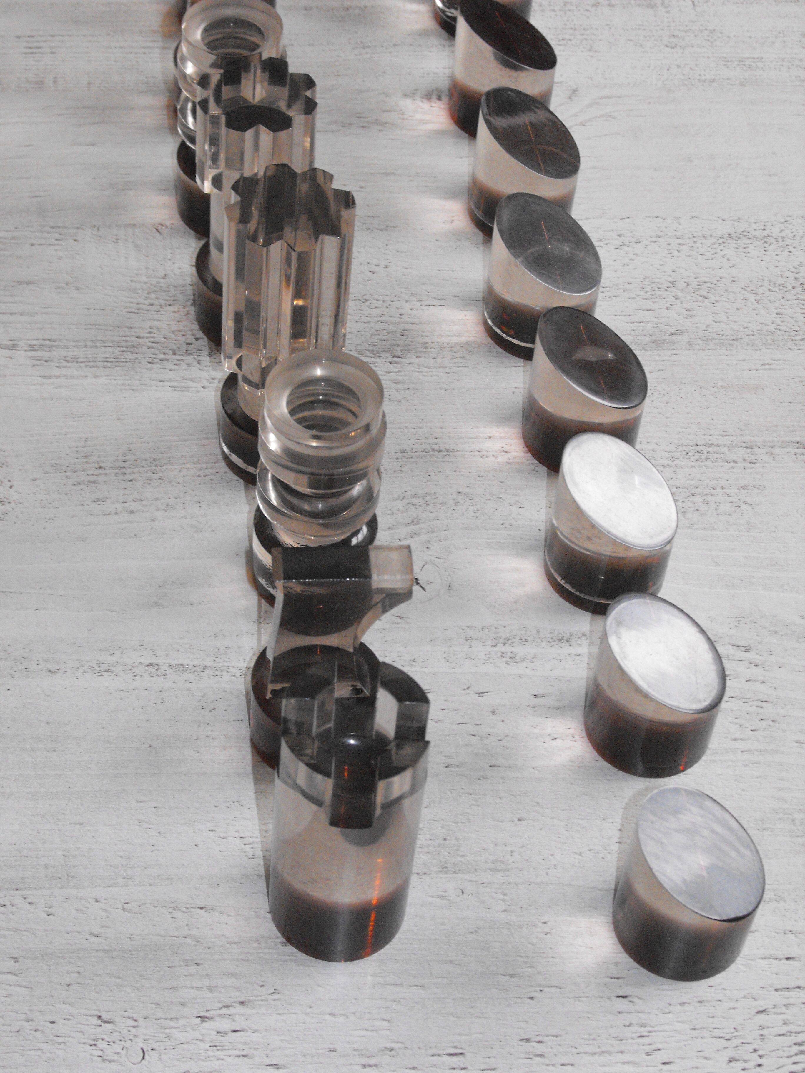 Michel Dumas chess game in altuglas 70s