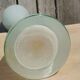 Single-stem vase in white opaline glass