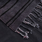 Gray & black oversize hemp rug 316x204cm