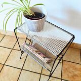 Side table with integrated magazine rack Tjerk Reijenga Pilastro 1950s