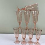8 vintage Rosaline flutes