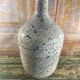 Speckled blue glazed stoneware vase – Vintage handmade ceramics – 28 cm