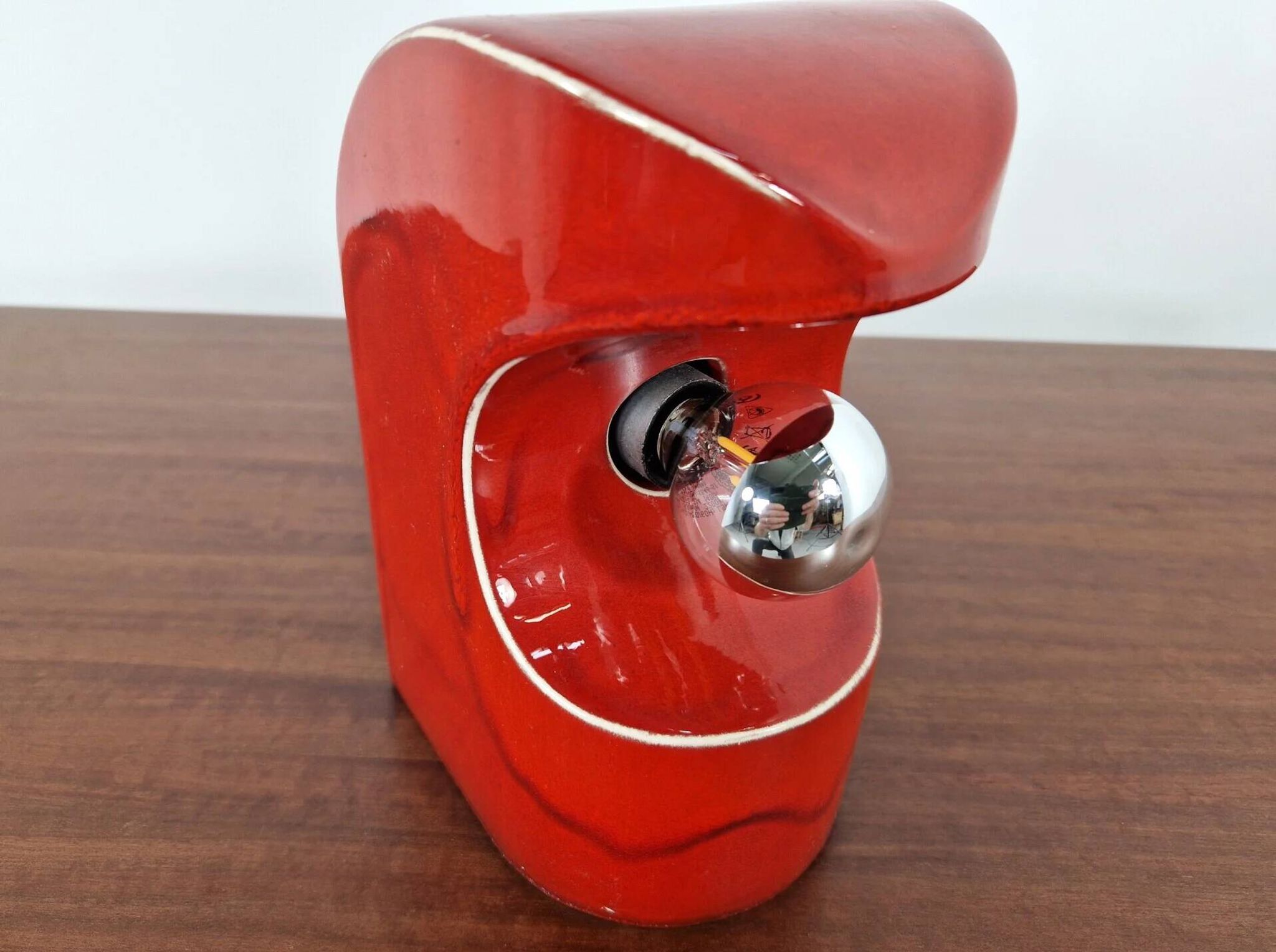 Lampe de table en céramique | Espace Age années 1970
