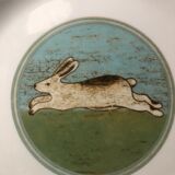Hunter plates in fine German porcelain GIESCHE