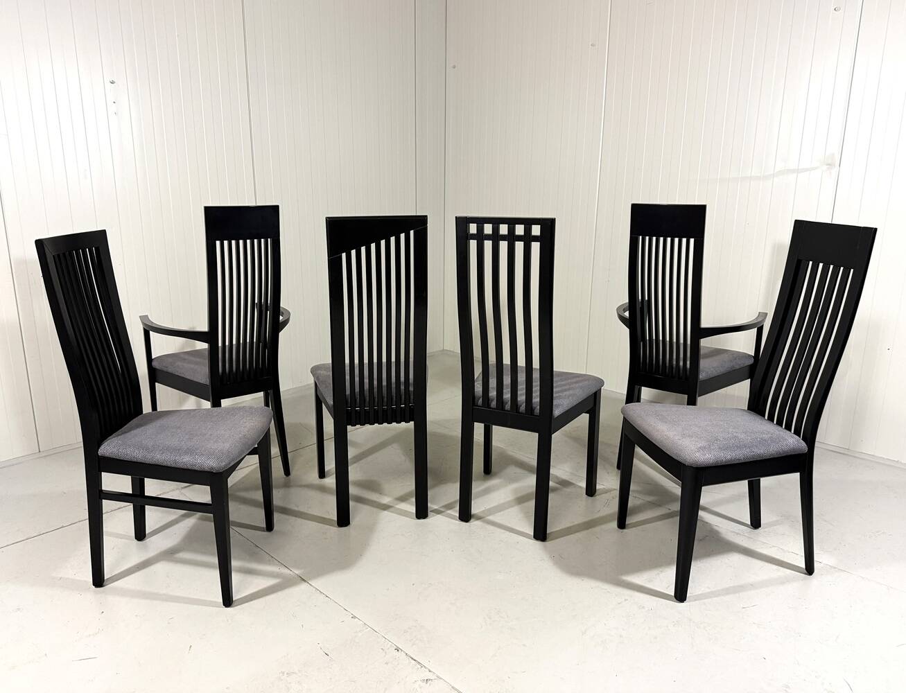 Chaises de salle à manger Tonon Italie par Wolf Schmidt Bandelow années 1980.