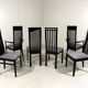 Chaises de salle à manger Tonon Italie par Wolf Schmidt Bandelow années 1980.