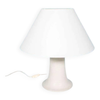 Bohemian table lamp from the 60s/70s, with textured natural tones.