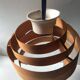 Scandinavian wooden pendant light, vintage circa 1960