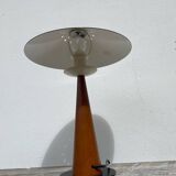 1980s metal and wood lamp