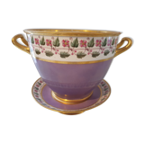 cache pot and its porcelain saucer