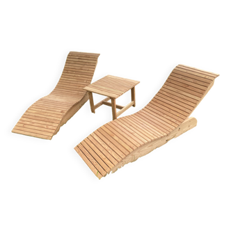 Bain de soleil (2) + table