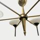 Vintage chandelier in opaline glass