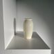Vase oblong en céramique blanc Habitat vintage