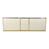 Beige lacquered credenza, 1970s