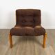 Scandinavian driver armchair in pine 70s
